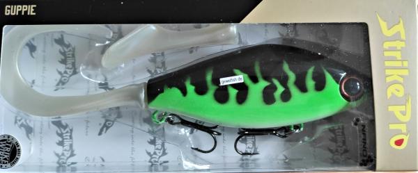 Strike pro Guppie 13cm Gewefish Custom Black-green,UV